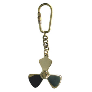 Keyring - Brass Propeller 