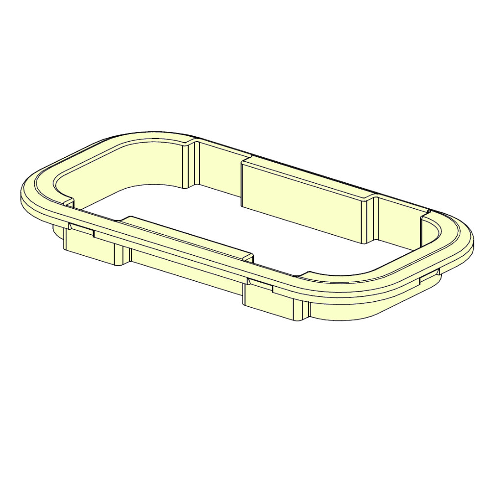 Portlight Trim - 1996 On - Ivory Sz 2