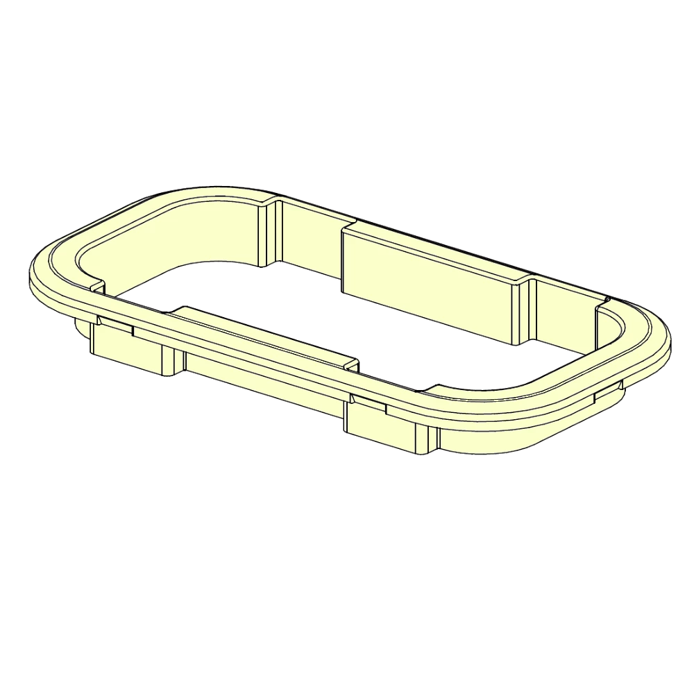 Portlight Trim - 1996 On - Ivory Sz 2