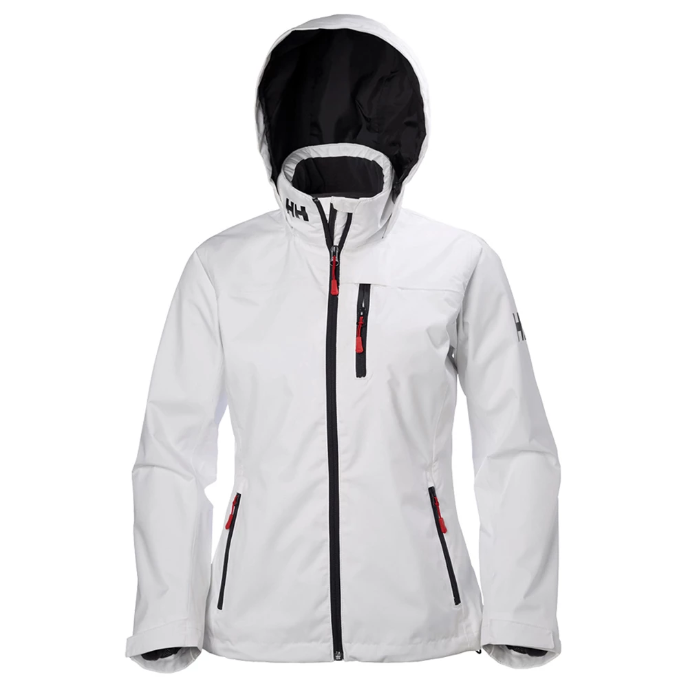  Women's Crew Hooded Midlayer Jacket - White