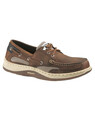 Clovehitch Leather Boat Shoe - Brown Cinnamon UK