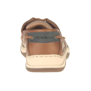 Sebago Clovehitch Leather Boat Shoe - Brown Cinnamon UK