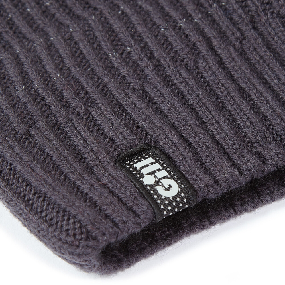 Reflective Knit Beanie - Graphite