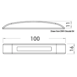 Osculati Stainless Steel 3 LED Courtesy Light - Blue Down