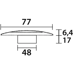 Osculati LED Ceiling Light - Surface+Flush Mount 