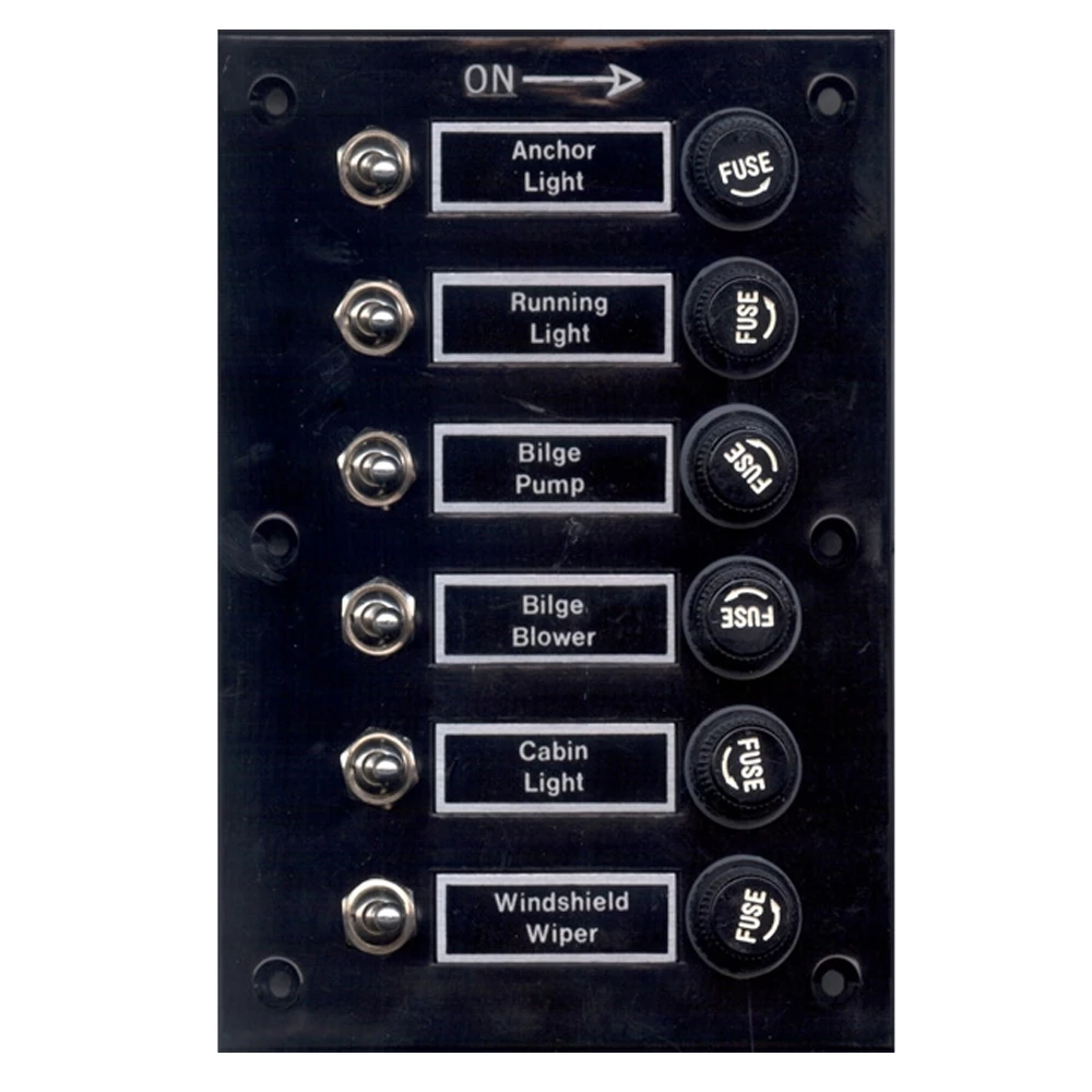 Force 4 Fused Switch Bakelite Panel 