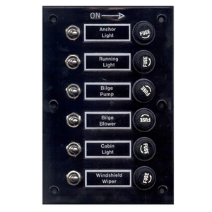 Force 4 Fused Switch Bakelite Panel 