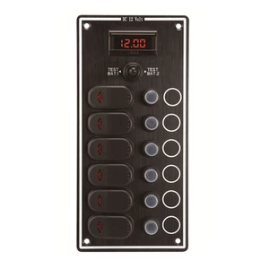Force 4 Waterproof Switch Panel with Digital Voltmeter