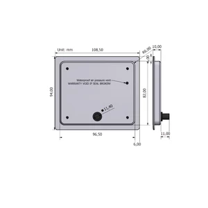 Simarine PICO Standard Display Black Panel Mount