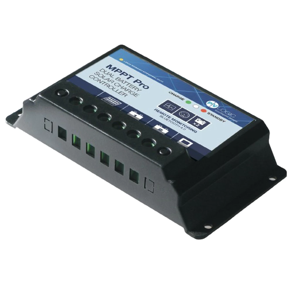 PV Logic Dual Battery 15A Solar MPPT Pro Charge Controller 