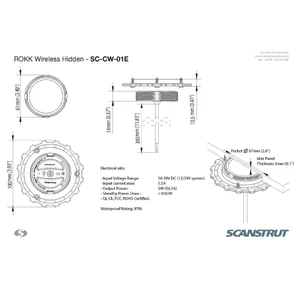 Rokk 5W Waterproof Wireless Charging Pad 