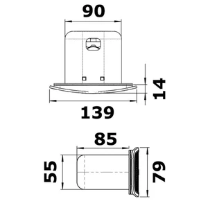 Osculati Built-In Panel Horn