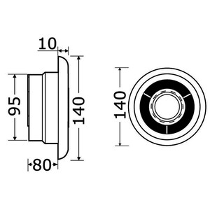 Extractor Fan with LED Light 12V