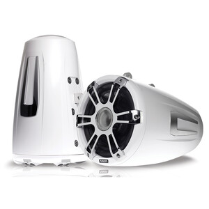 Signature 8.8 Wake Tower Sports Speakers Chrome White