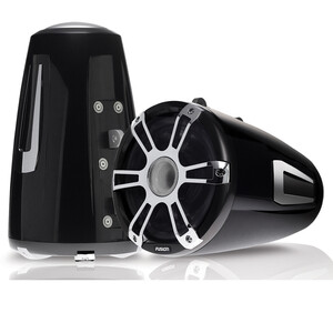 Signature Wake Tower Sports Speakers Chrome Black