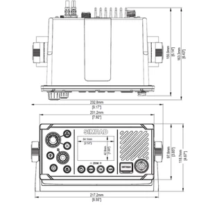 Simrad RS40B VHF with Internal AIS Transponder 