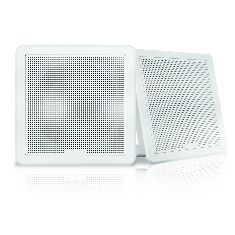 FM Series 7-7 200W Flush Mount Square Marine Speakers