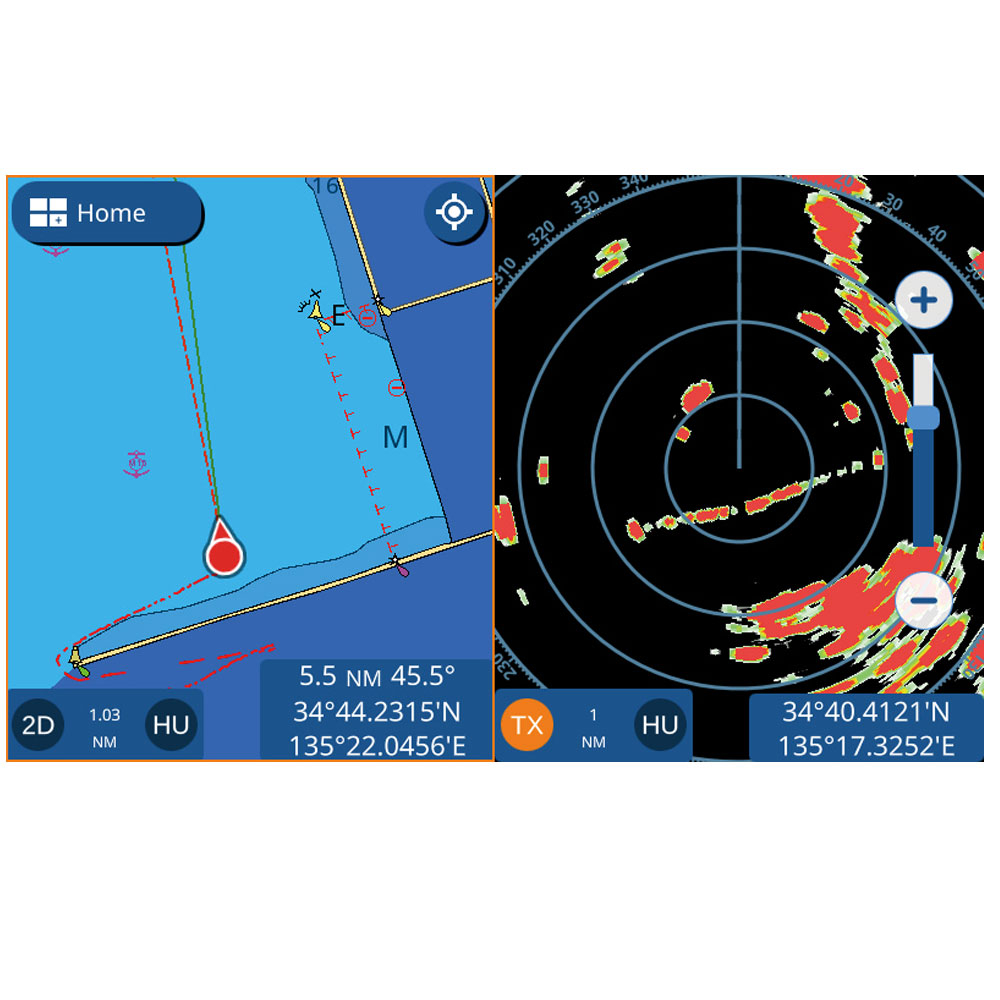 GP-1971F Chartplotter Fishfinder MFD