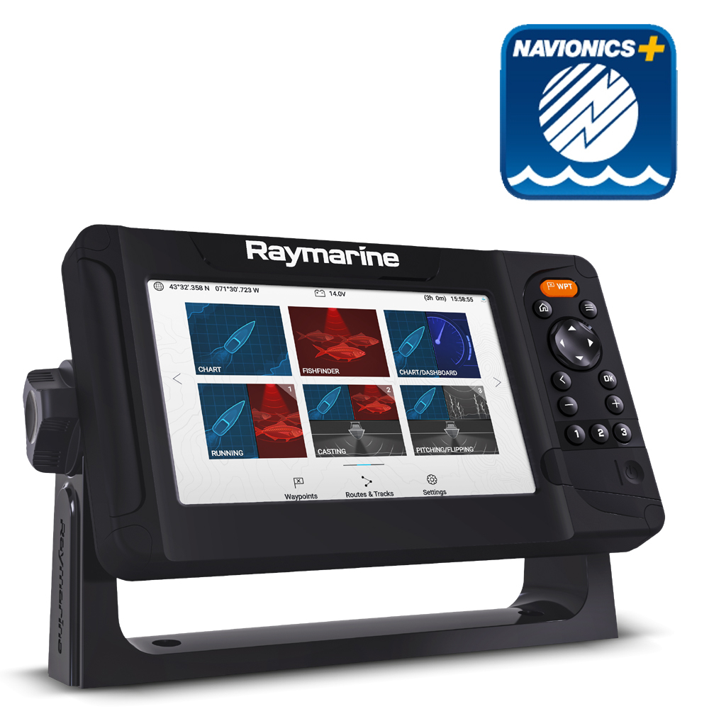 Element 7 HV Chartplotter Fishfinder with Navionics Plus Small