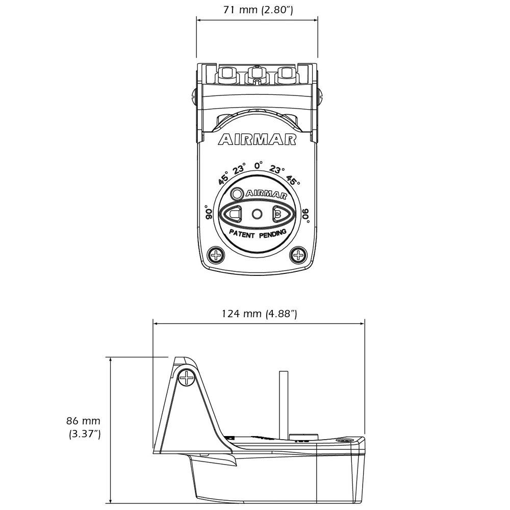 Xsonic Airmar TM150M Transom Mount Transducer