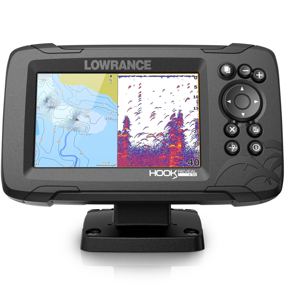 Hook Reveal 5 50_200 HDI Chartplotter Fishfinder Combo 