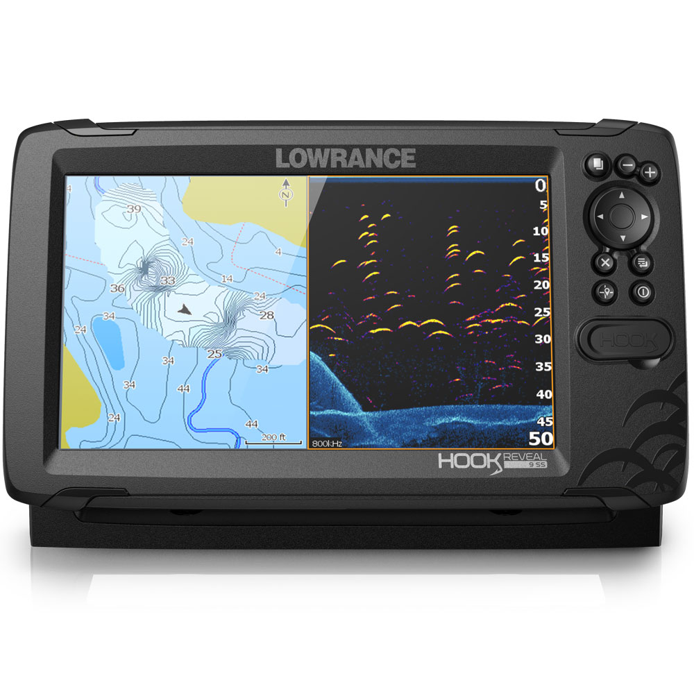 Hook Reveal 9 50_200 HDI Chartplotter Fishfinder Combo