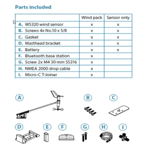 B&G WS320 Wireless Wind Sensor With Interface