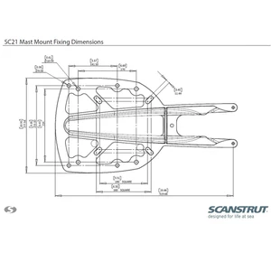 Scanstrut SC21 Radar Mast Mount