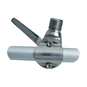 Glomex Stainless Steel Ratchet Rail Swivel Mount 