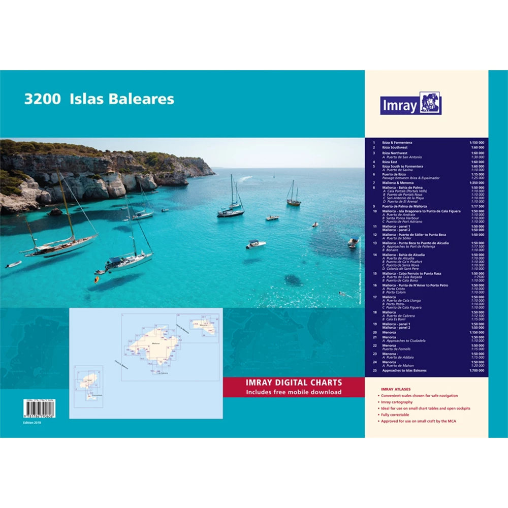 Imray 3200 Islas Baleares Chart Pack 