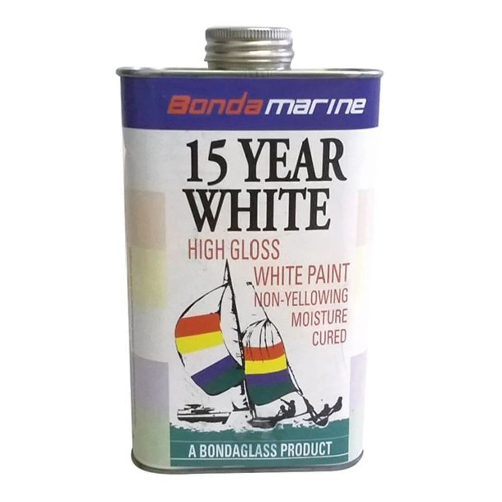Bonda Marine 15 Year White Gloss Paint 1Ltr 