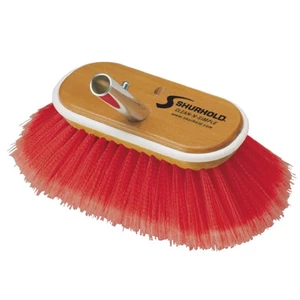 Shurhold 6 inch Combo Deck Brush Soft Medium Red 