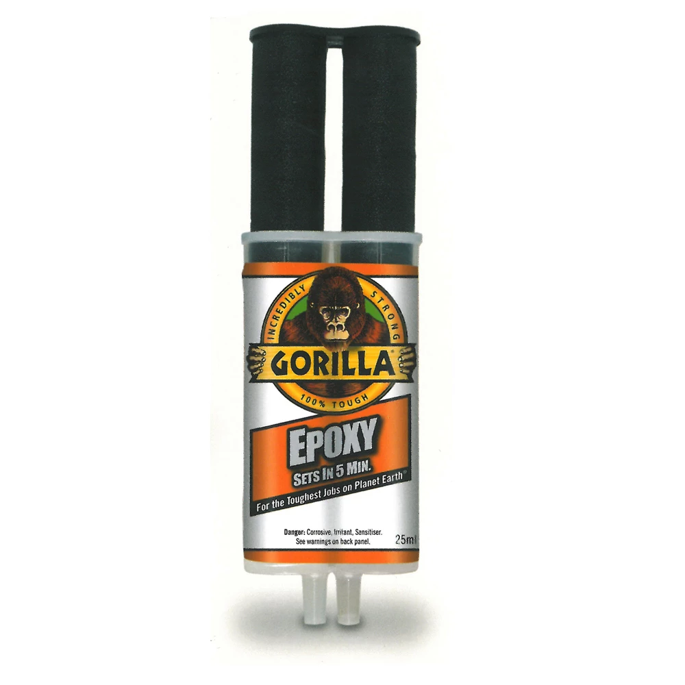 Gorilla Epoxy Glue 25ml - Two Part Adhesive