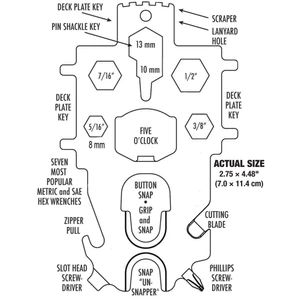 Davis Snap Tool - Multi-Key 16 Tools in One