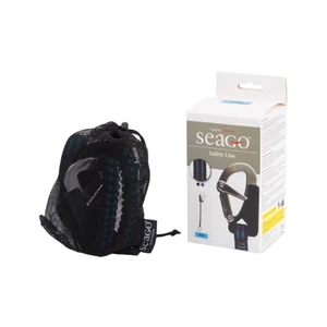 Seago 1 Hook & Cowhitch Elasticated Safety Line Black
