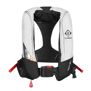 Crewfit 180N Pro Auto Lifejacket - White Black