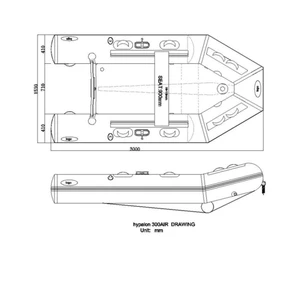 Seago Hypalon Inflatable Boat - Air Deck