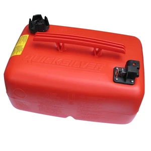 Quicksilver 25L Top Handle Portable Fuel Tank With Quick Connect Outlet 