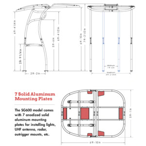 SG600 Universal T-Top Tower