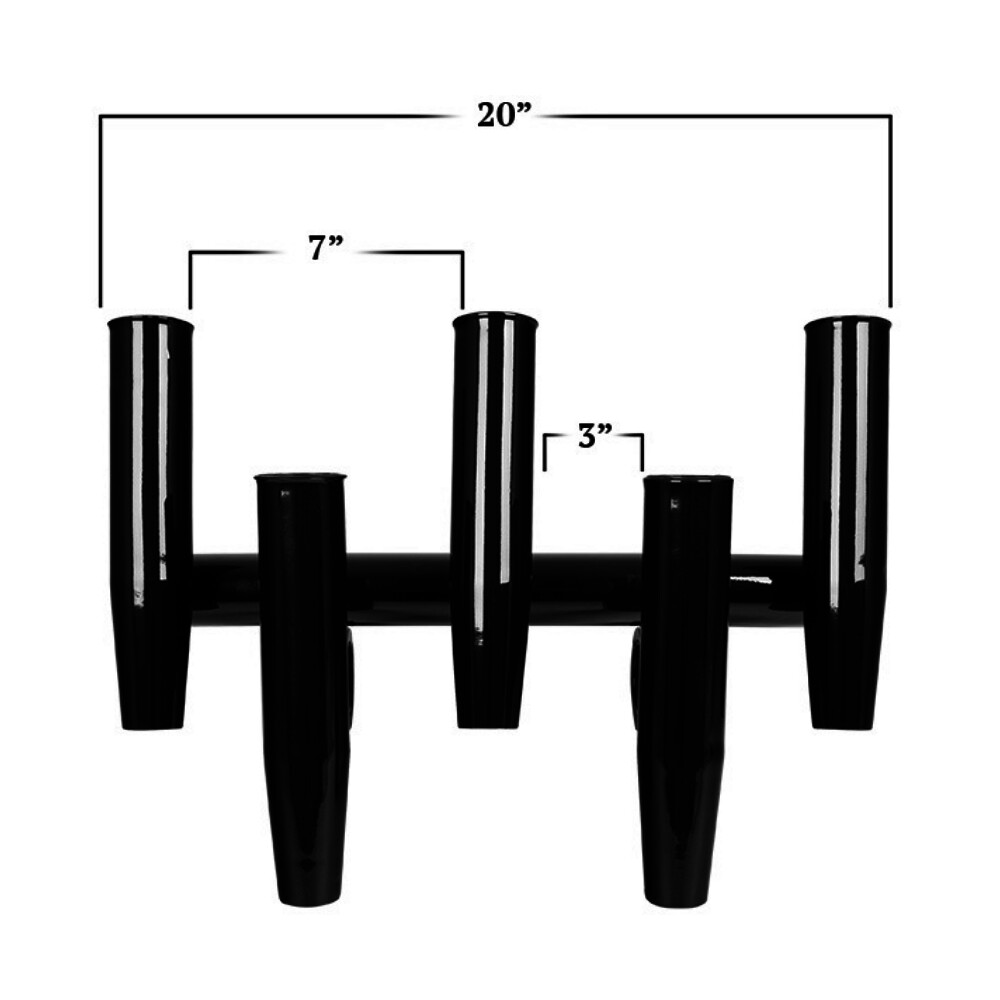 5 Rod Holder for T-Top Black