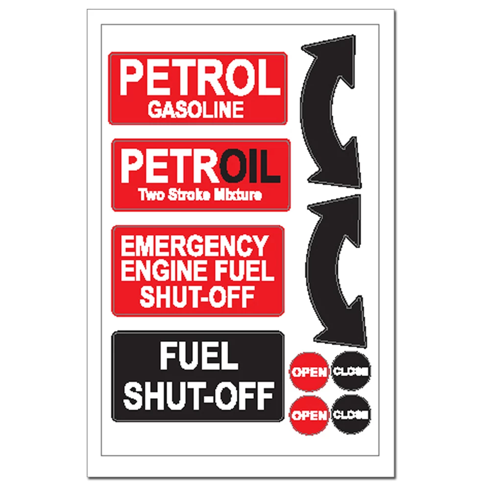 Force 4 Sticker - Petrol Fuel Shut Off 