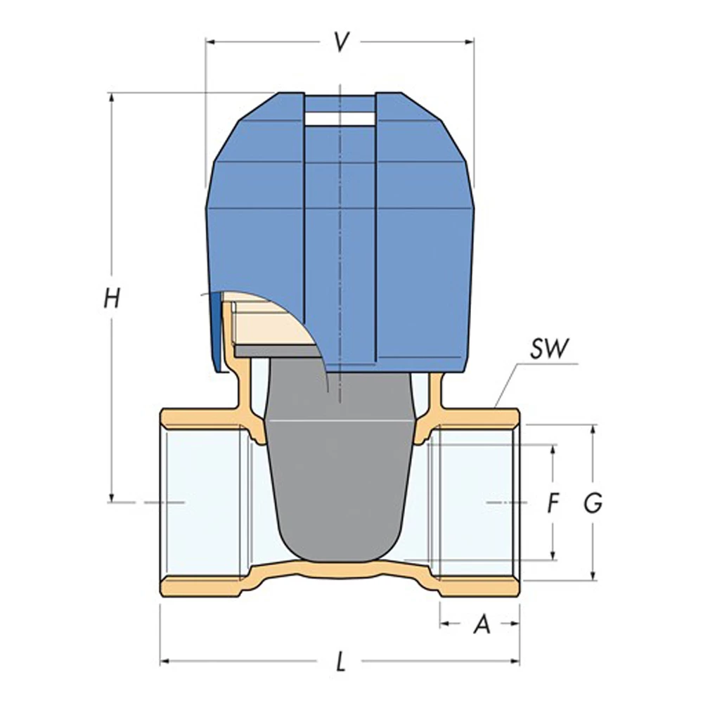 Alex Non-Stick Bronze Safety Valve