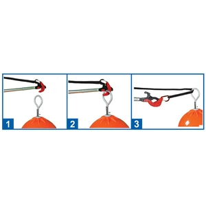 Scrubbis Catching Boat Hook with Extending Pole 