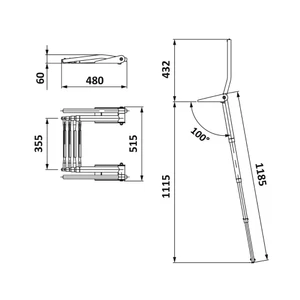 Osculati Deluxe Ladder with Boarding Handles