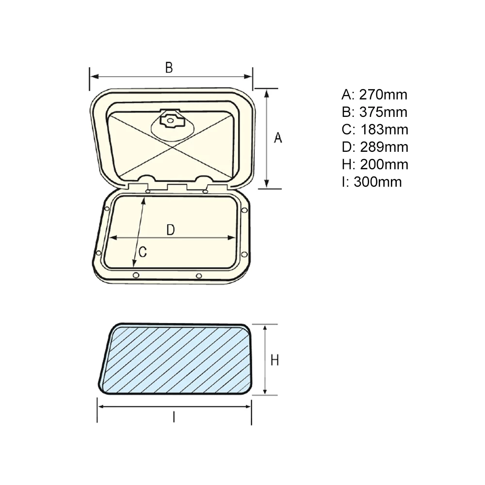 Top Line Hatch 270x375mm