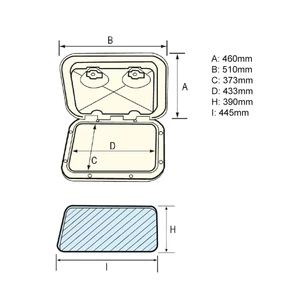 Nuova Rade Top Line Hatch 460x525mm