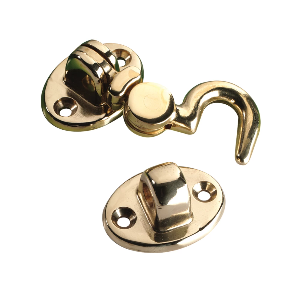 Cabin Door Hook Brass