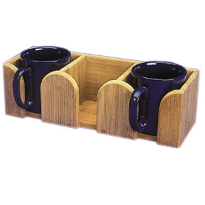 Teak Mug Holder