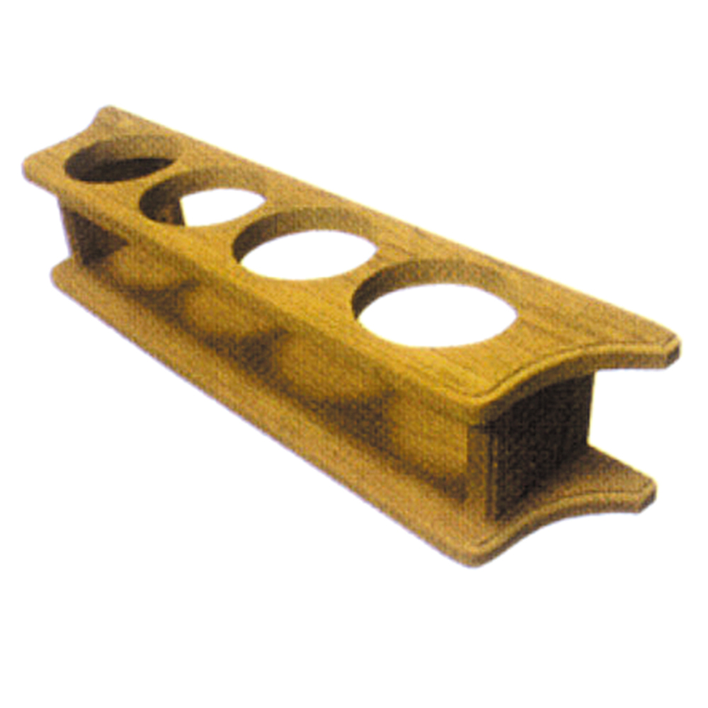 Teak Glass Holder