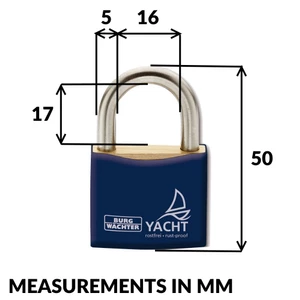 Burg Wachter Marine Rustproof Yacht Padlock 30mm - 3 Pack 